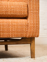 Load image into Gallery viewer, Orange Tweed Mid Century Dunbar Sofa