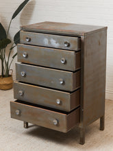 Load image into Gallery viewer, Metal Primitive Highboy Dresser