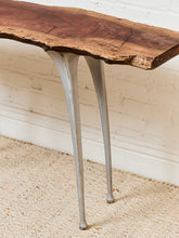 Load image into Gallery viewer, French Vintage Live Edge Modernist Entry table