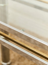 Load image into Gallery viewer, Brass and Chrome Tubular Entry-table