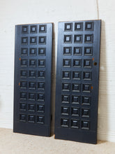 Load image into Gallery viewer, Vintage Black Mid Century Door