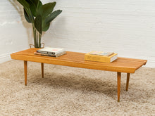 Load image into Gallery viewer, Vintage Mid Century Slat Coffee Table