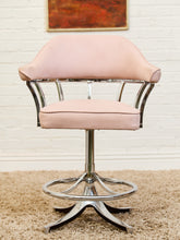 Load image into Gallery viewer, 1970’s Chrome Swivel Counter Stool