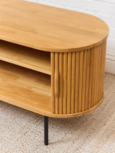 Load image into Gallery viewer, Mitza Blonde Tambour Door Credenza