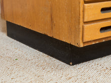 Load image into Gallery viewer, Vintage Distressed Industrial Wood Primitive School House Artist Flat Files Cabinet #2