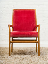 Load image into Gallery viewer, Red Rasberry Arm Chair