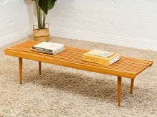 Load image into Gallery viewer, Vintage Mid Century Slat Coffee Table