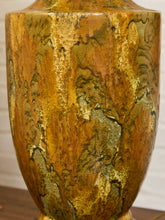 Load image into Gallery viewer, Italian Marbled Ceramic Table Lamp with Linen Shade