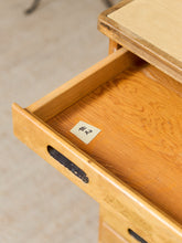 Load image into Gallery viewer, Vintage Distressed Industrial Wood Primitive School House Artist Flat Files Cabinet #2