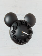 Load image into Gallery viewer, Mickey in All Black Mod Clock