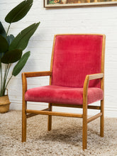 Load image into Gallery viewer, Red Rasberry Arm Chair