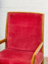 Load image into Gallery viewer, Red Rasberry Arm Chair