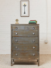 Load image into Gallery viewer, Metal Primitive Highboy Dresser