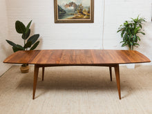 Load image into Gallery viewer, Room and Board Solid Walnut Dining Table with Leaves