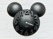 Load image into Gallery viewer, Mickey in All Black Mod Clock