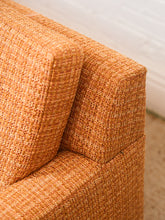 Load image into Gallery viewer, Orange Tweed Mid Century Dunbar Sofa