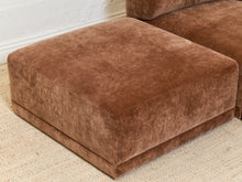 Load image into Gallery viewer, Emma Sofa with Ottoman in Amici Tobacco