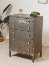 Load image into Gallery viewer, Metal Primitive Highboy Dresser