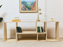 Load image into Gallery viewer, Wood Multi Cubby Blonde Shelf