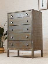 Load image into Gallery viewer, Metal Primitive Highboy Dresser