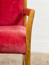 Load image into Gallery viewer, Red Rasberry Arm Chair