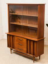 Load image into Gallery viewer, Kent Coffey Foreteller Mid-Century Modern Walnut China Cabinet