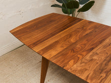 Load image into Gallery viewer, Room and Board Solid Walnut Dining Table with Leaves