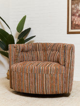 Load image into Gallery viewer, Babita Swivel in Striped Sunset