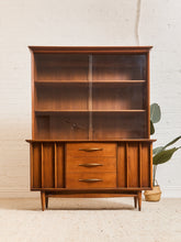Load image into Gallery viewer, Kent Coffey Foreteller Mid-Century Modern Walnut China Cabinet