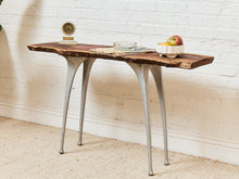 Load image into Gallery viewer, French Vintage Live Edge Modernist Entry table
