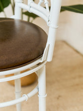 Load image into Gallery viewer, Pair of Chippendale Vintage Bamboo Counter Stools