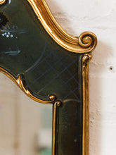 Load image into Gallery viewer, Vintage Friedman Brothers Rare Blue Hand Painted Chinoiserie Mirror