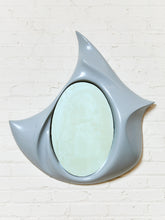 Load image into Gallery viewer, 1970s Vintage Grey Abstract Fiberglass Hanging Mirror