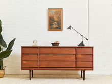 Load image into Gallery viewer, 9 Drawer Louvered Drawer Dresser