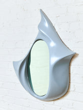 Load image into Gallery viewer, 1970s Vintage Grey Abstract Fiberglass Hanging Mirror