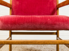 Load image into Gallery viewer, Red Rasberry Arm Chair