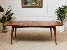 Load image into Gallery viewer, Room and Board Solid Walnut Dining Table with Leaves