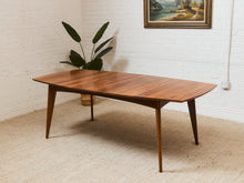 Load image into Gallery viewer, Room and Board Solid Walnut Dining Table with Leaves