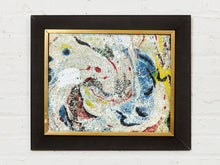 Load image into Gallery viewer, Enamel Style Oil Painting, Mid-century, Modern Abstract