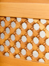 Load image into Gallery viewer, Beautiful Moroccan Unstained Hand Carved Wooden Sofa with Moucharabieh Paneling