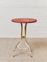 Load image into Gallery viewer, Industrial Vintage Red Side Table