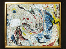 Load image into Gallery viewer, Enamel Style Oil Painting, Mid-century, Modern Abstract