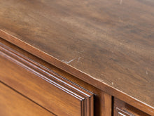 Load image into Gallery viewer, Nine Drawer, Mid-century Vintage Framed Walnut Dresser
