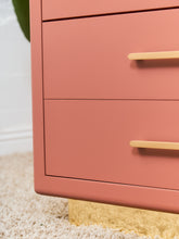 Load image into Gallery viewer, Corral Post Modern 5 drawer Highboy on a Plinth Base