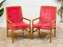 Load image into Gallery viewer, Red Rasberry Arm Chair