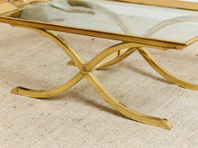 Load image into Gallery viewer, Estate Size Polished Brass Cocktail Coffee Table by La Barge Hollywood Regency