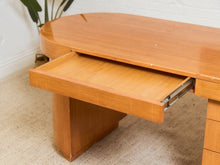 Load image into Gallery viewer, Art Deco Italian Maple Desk