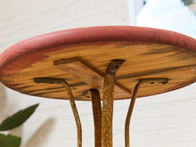 Load image into Gallery viewer, Industrial Vintage Red Side Table
