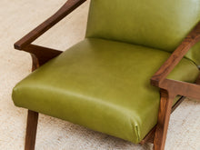 Load image into Gallery viewer, Zayden Lounge Chair in Green Leather