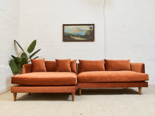 Load image into Gallery viewer, Rowan Sectional Sofa in Terra Cotta